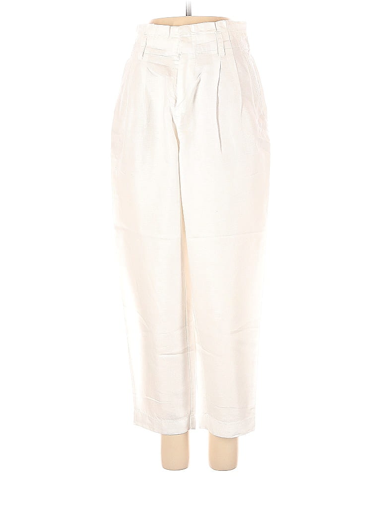 Ann Taylor Loft White Linen Pants Size Xxs (petite) - 71% Off 