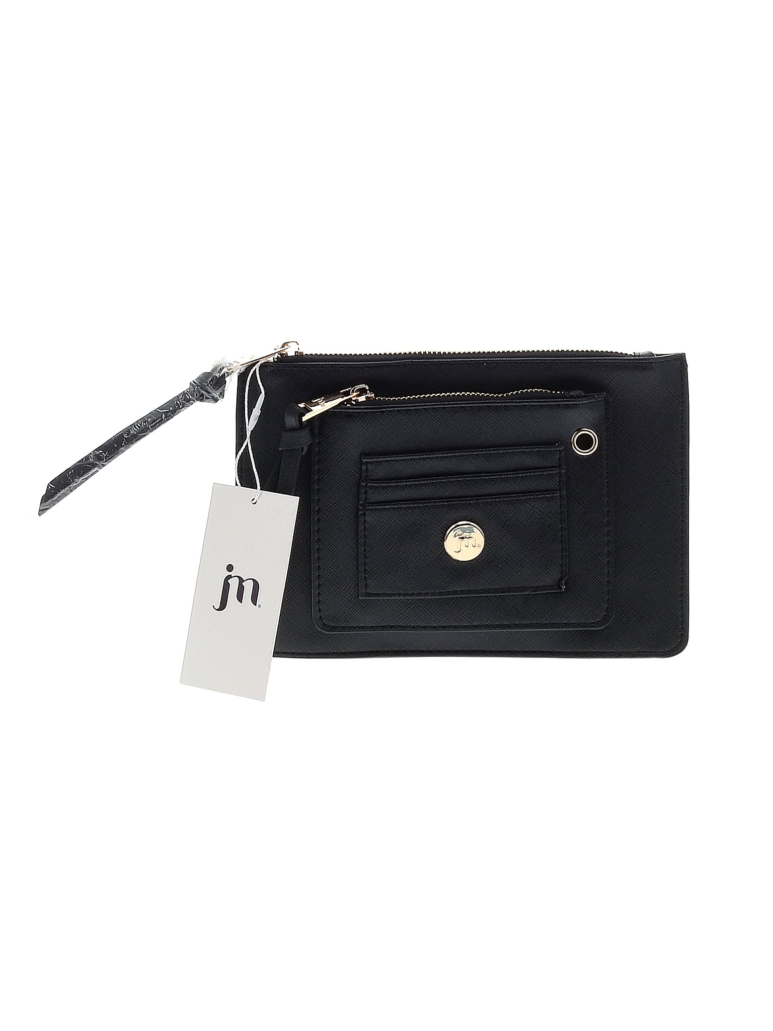 Jessica Moore Black Textured Leather Wallet