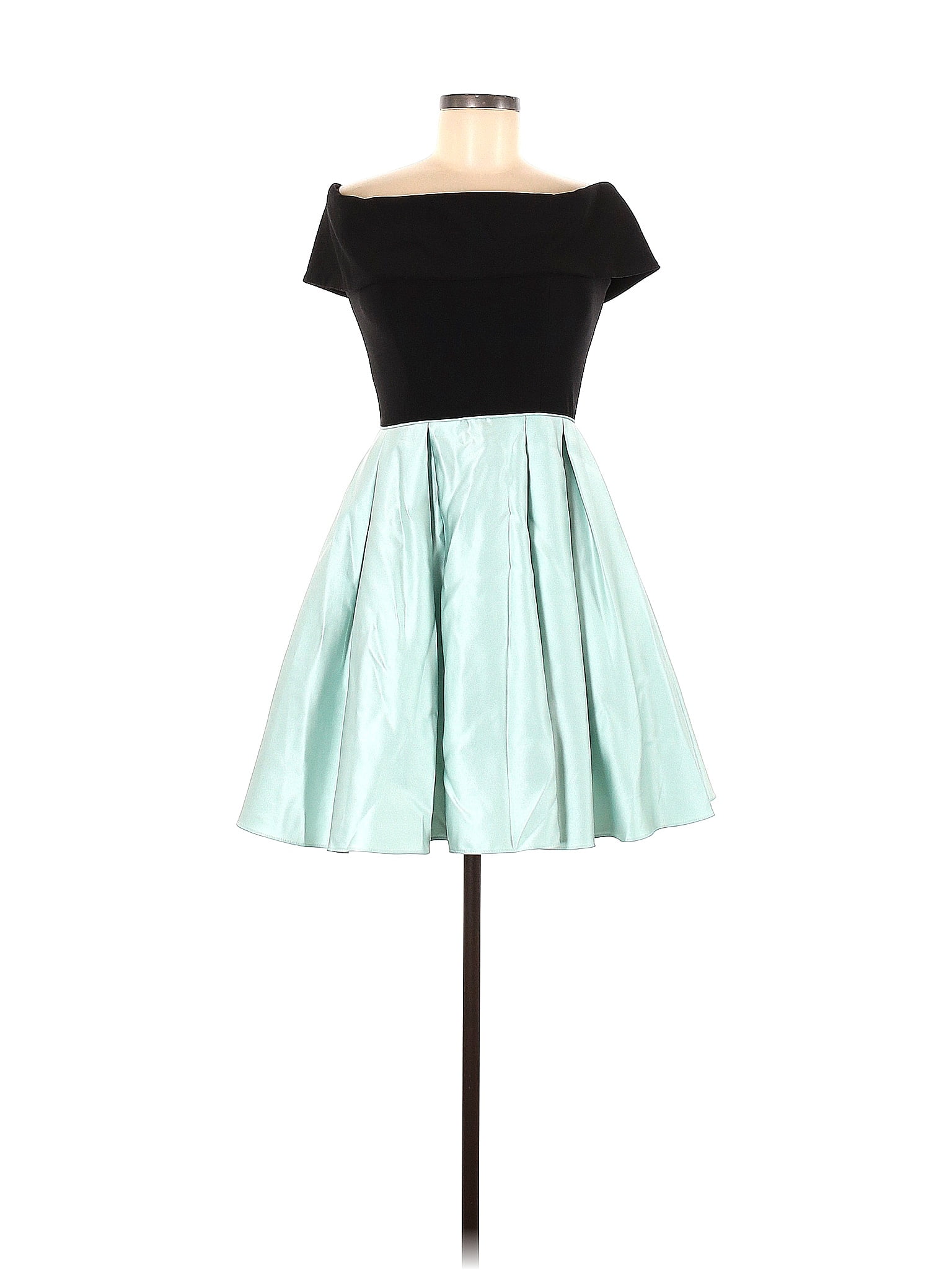 Robe Cocktail Betsy & Adam - Taille 6 - Noir Et Blanc - Style Bulle - Neuve Avec étiquettes