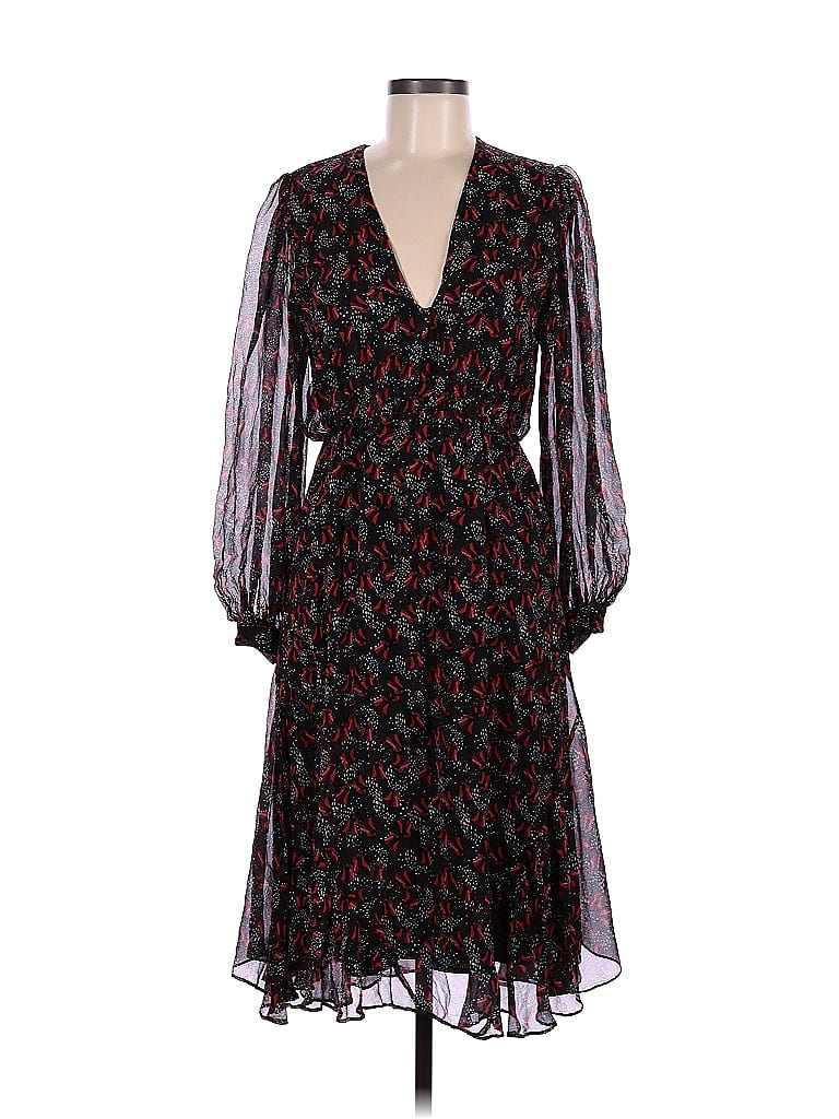 PINKO Black Acetate Casual Dress