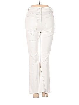 Madewell Cali Demi-Boot Jeans in Pure White: Raw-Hem Edition (view 2)