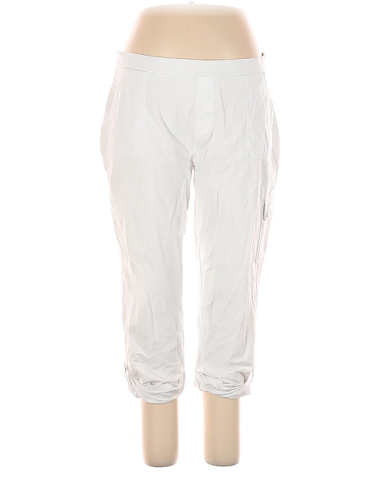 Susan Graver White Casual Pants Size XL - photo 1