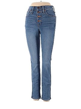 Madewell Petite 10" High-Rise Skinny Jeans in Dewitt Wash: Button-Front TENCEL&trade; Denim Edition (view 1)