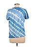 GOLDIE 100% Pima Cotton Acid Wash Print Tie-dye Blue Short Sleeve T-Shirt Size L - photo 2