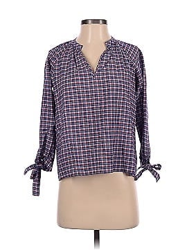 Madewell Tie-Sleeve Popover Top in Whitby Plaid (view 1)