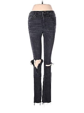 Madewell Tall 9" Mid-Rise Skinny Jeans in Black Sea (view 1)