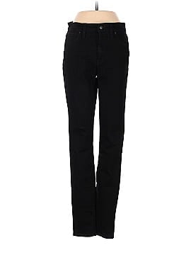 Madewell Tall 9" Mid-Rise Skinny Jeans in ISKO Stay Black&trade; (view 1)