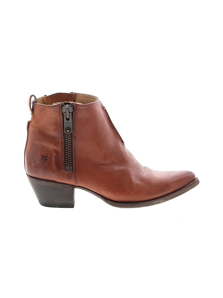 frye brown ankle boots