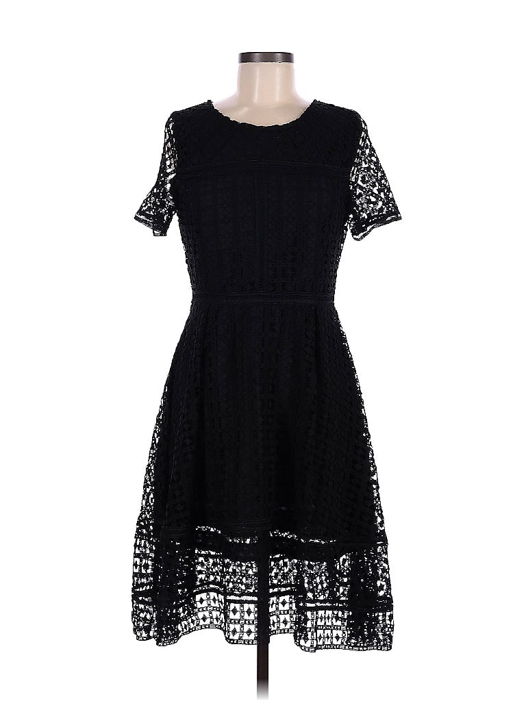 Cupcakes & Cashmere 100% Polyester Black Casual Dress Size 6 - 86% off ...
