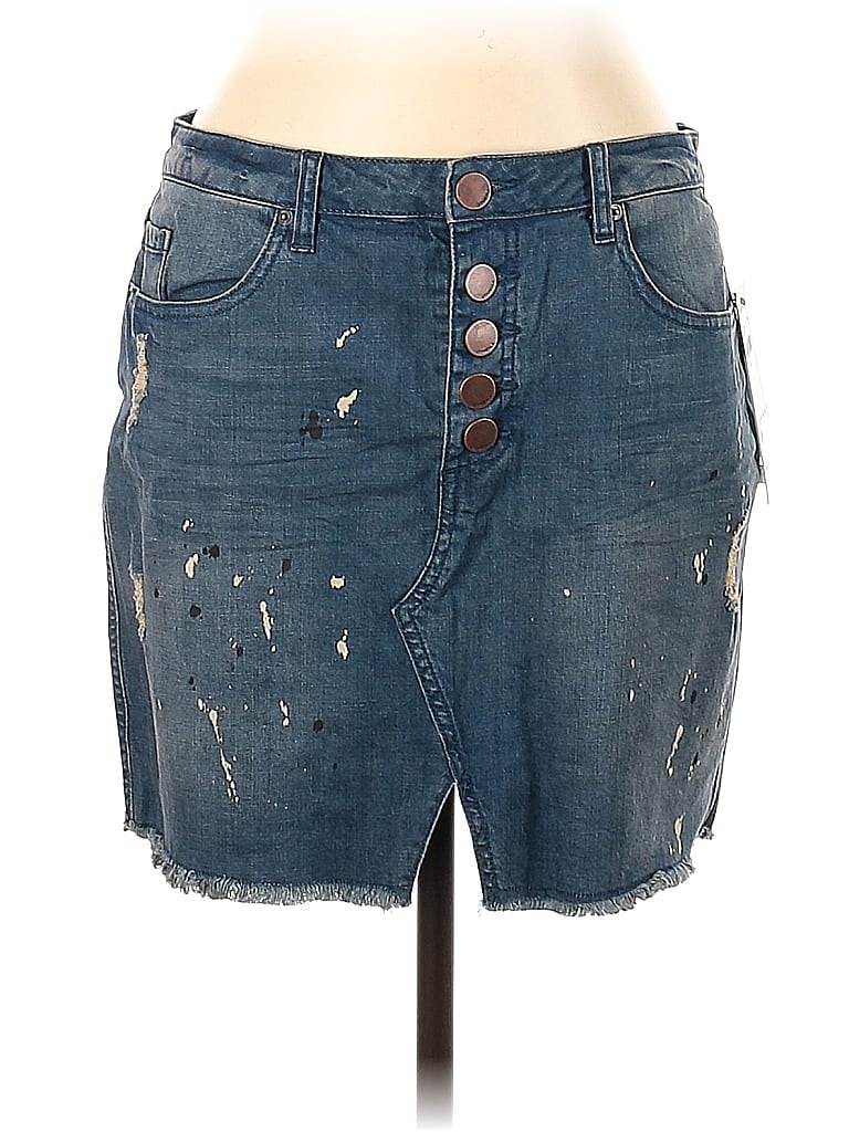 Pre-owned O'neill Denim Skirt In Blue