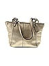 Coach Gold Leather Satchel One Size - photo 1