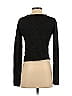 Peruvian Connection Color Block Solid Black Wool Cardigan Size XS - photo 2