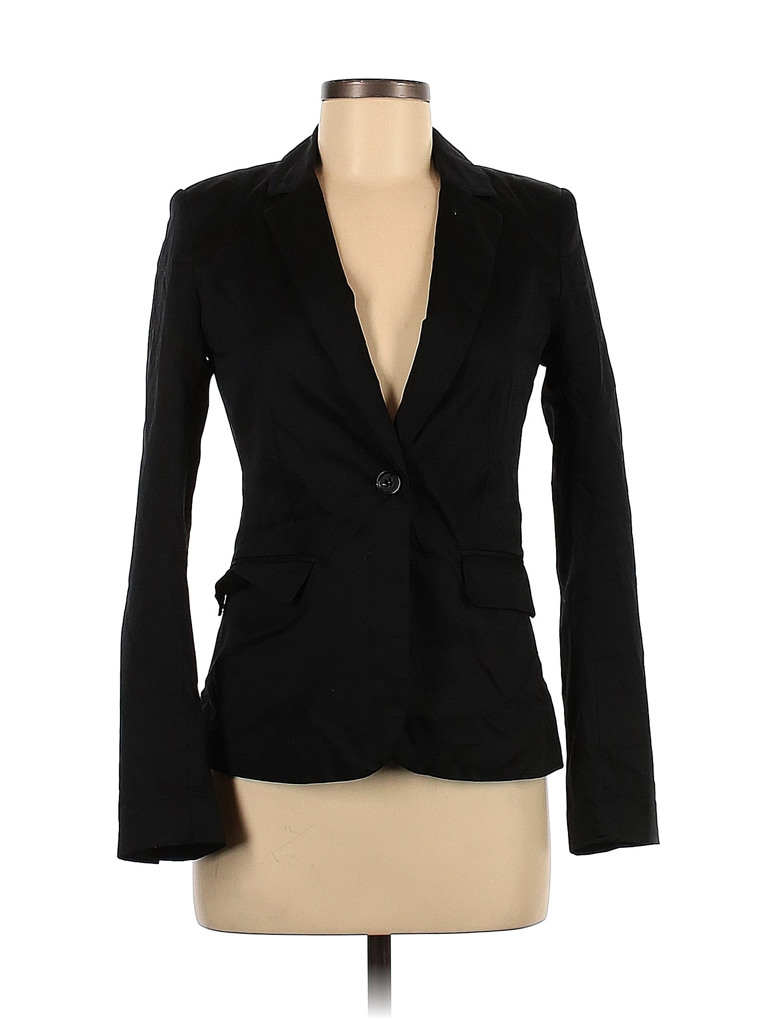 Handm Black Blazer Size 6 48 Off Thredup