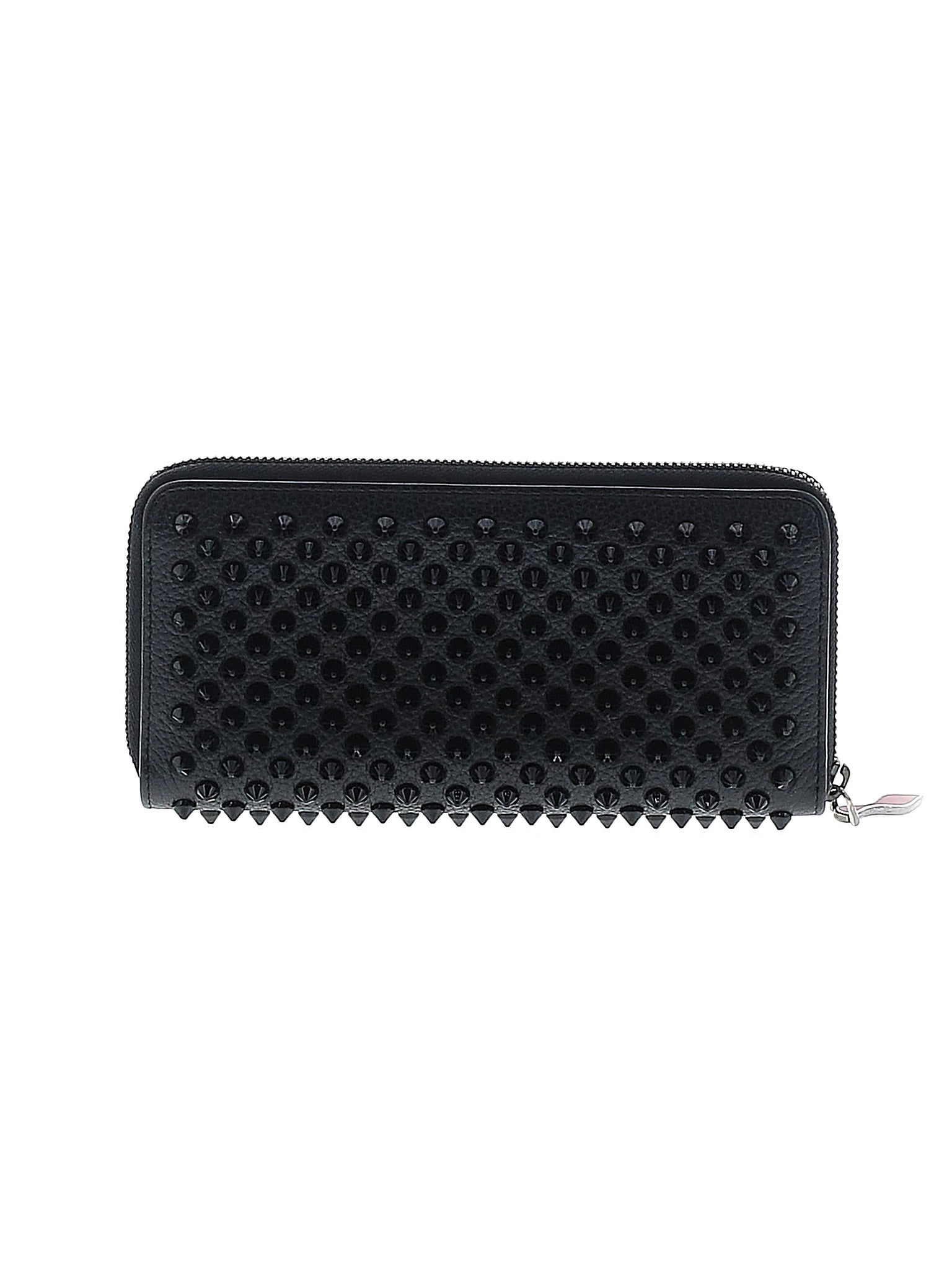 Panettone - Wallet - Calf leather and spikes - Black - Christian Louboutin