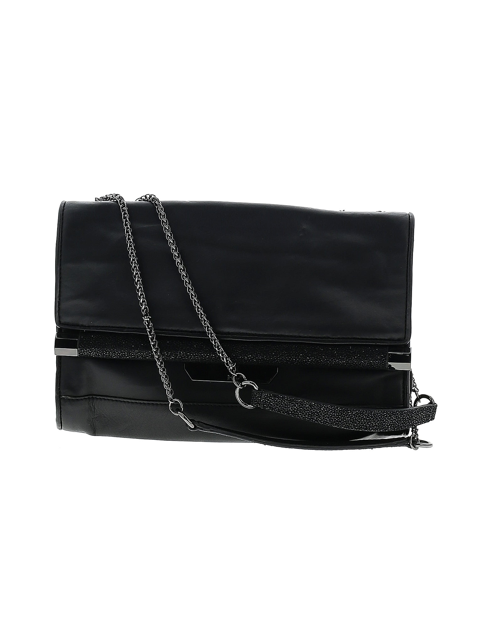 Halston Heritage 100% Leather Black Leather Shoulder Bag One Size - 75% ...