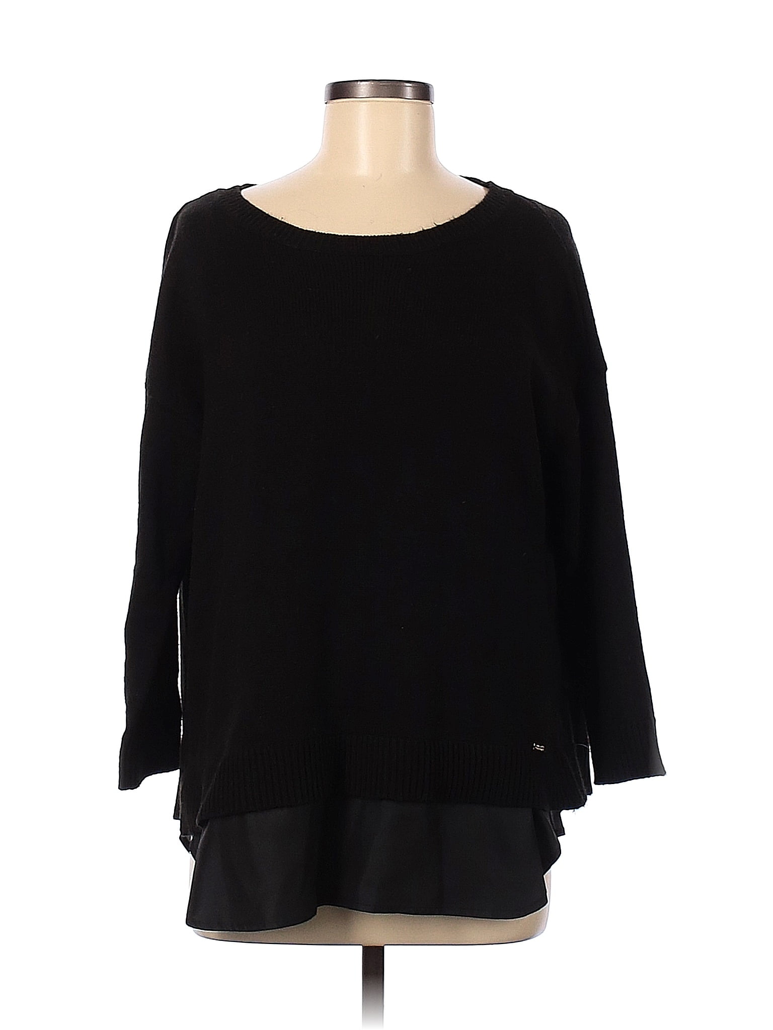 Ivanka Trump 100 Acrylic Black Pullover Sweater Size M 81 off thredUP