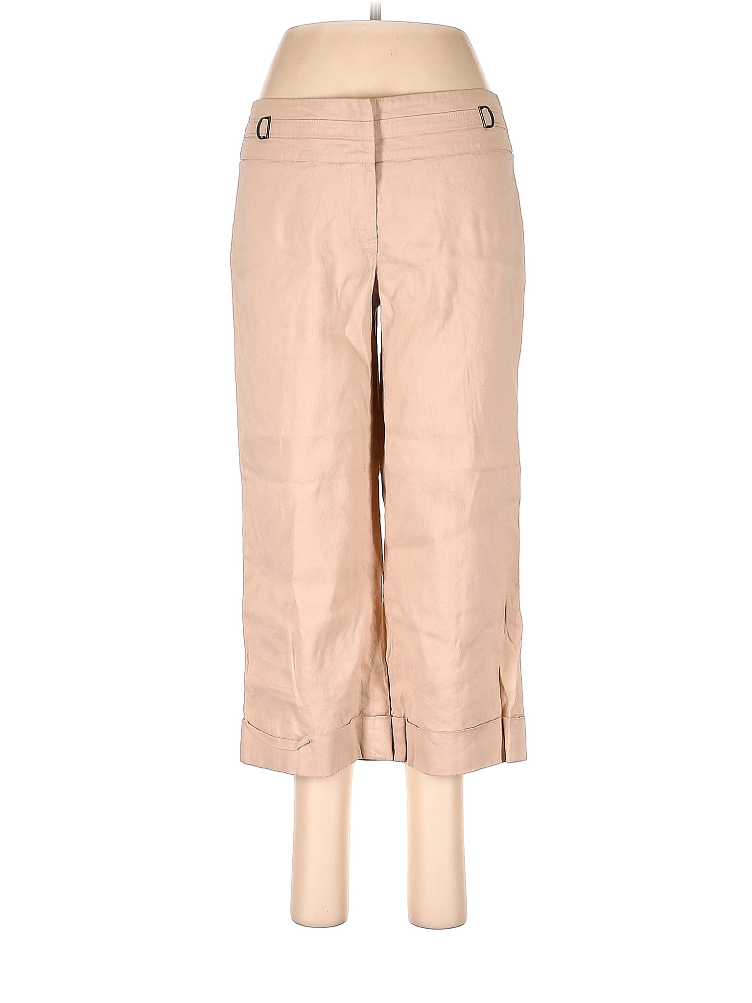 Classiques Entier Tan Linen Pants Size 6