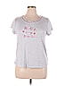 Laura Ashley Gray Short Sleeve T-Shirt Size XL - photo 1