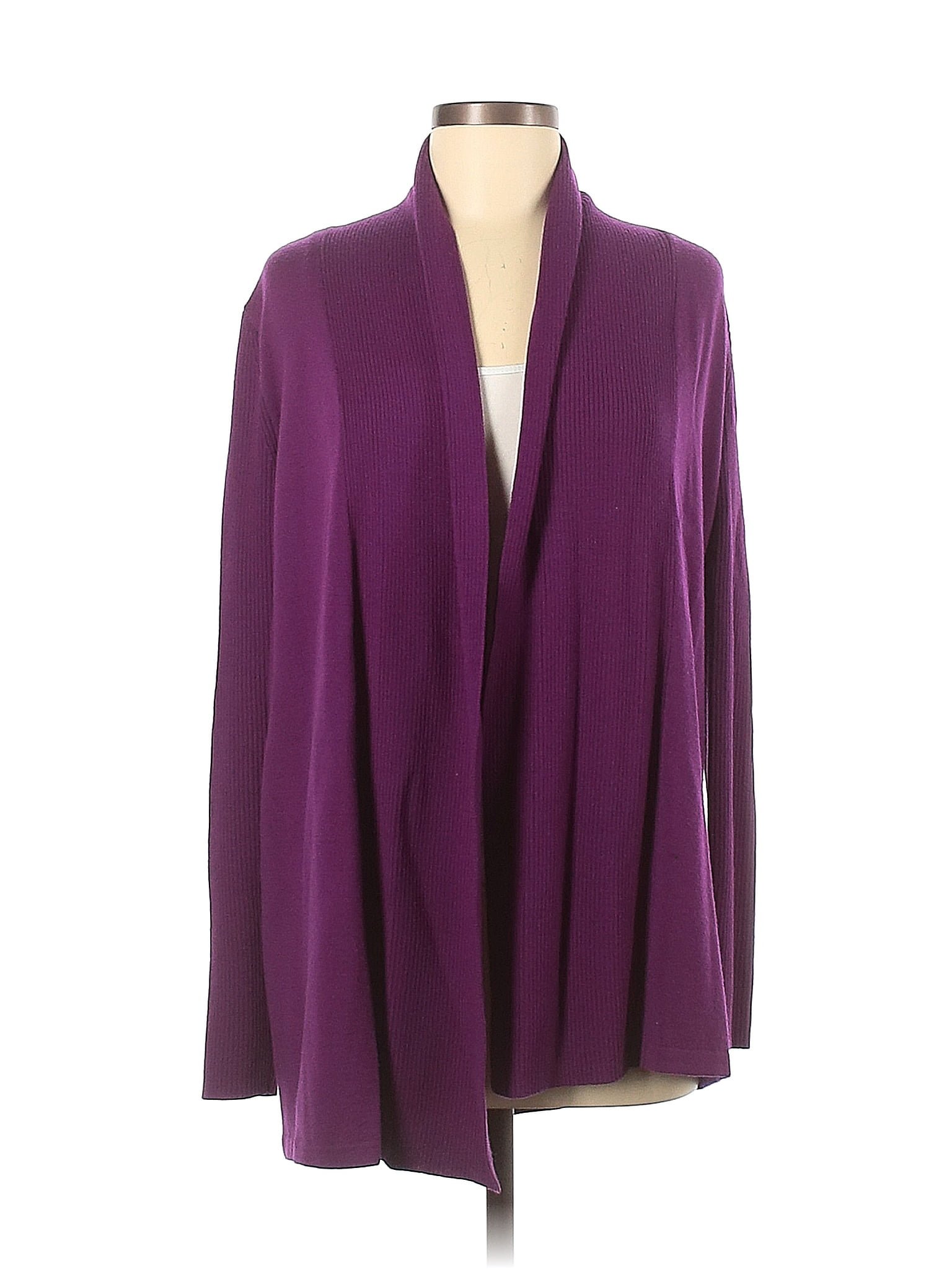 Kate Hill 100% Wool Purple Wool Cardigan Size S - 66% off | thredUP