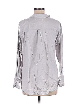 Zara Basic Long Sleeve Button-Down Shirt (view 2)