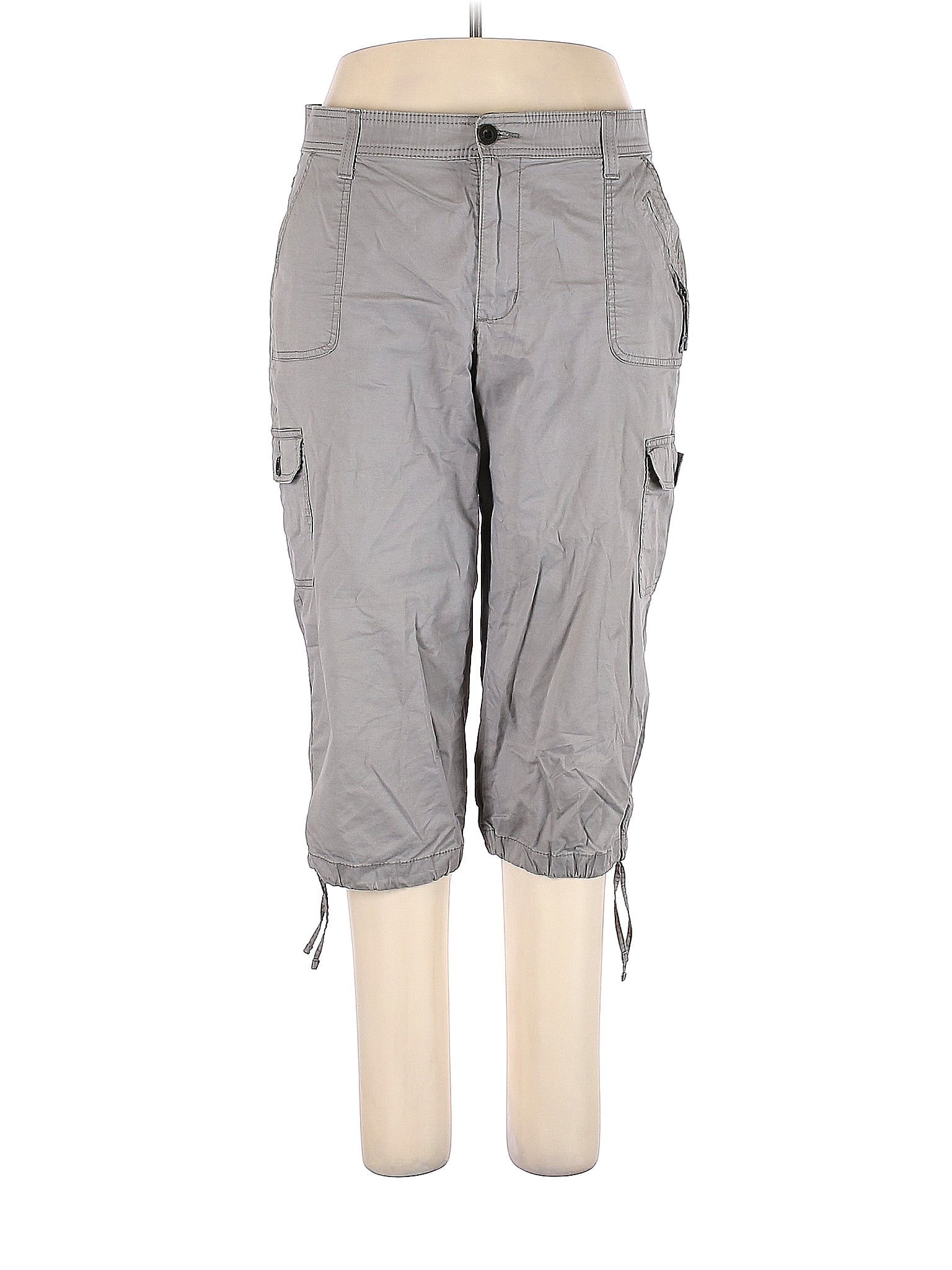 Lee Gray Cargo Pants Size 18 (Plus) 54 off thredUP