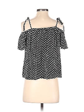 Milly Short Sleeve Silk Top (view 2)