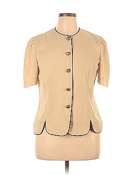 Leslie Fay Short Sleeve Button-Down Shirt (view 1)