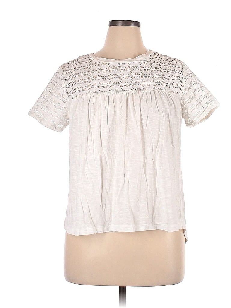 Caslon White Short Sleeve T-Shirt Size XL - photo 1