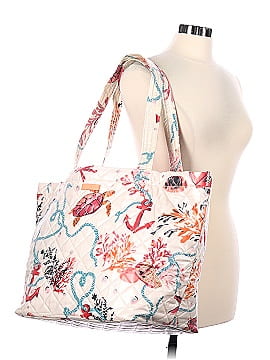 Vera Bradley Spring Tide Coral Quilted Beach Tote (view 2)