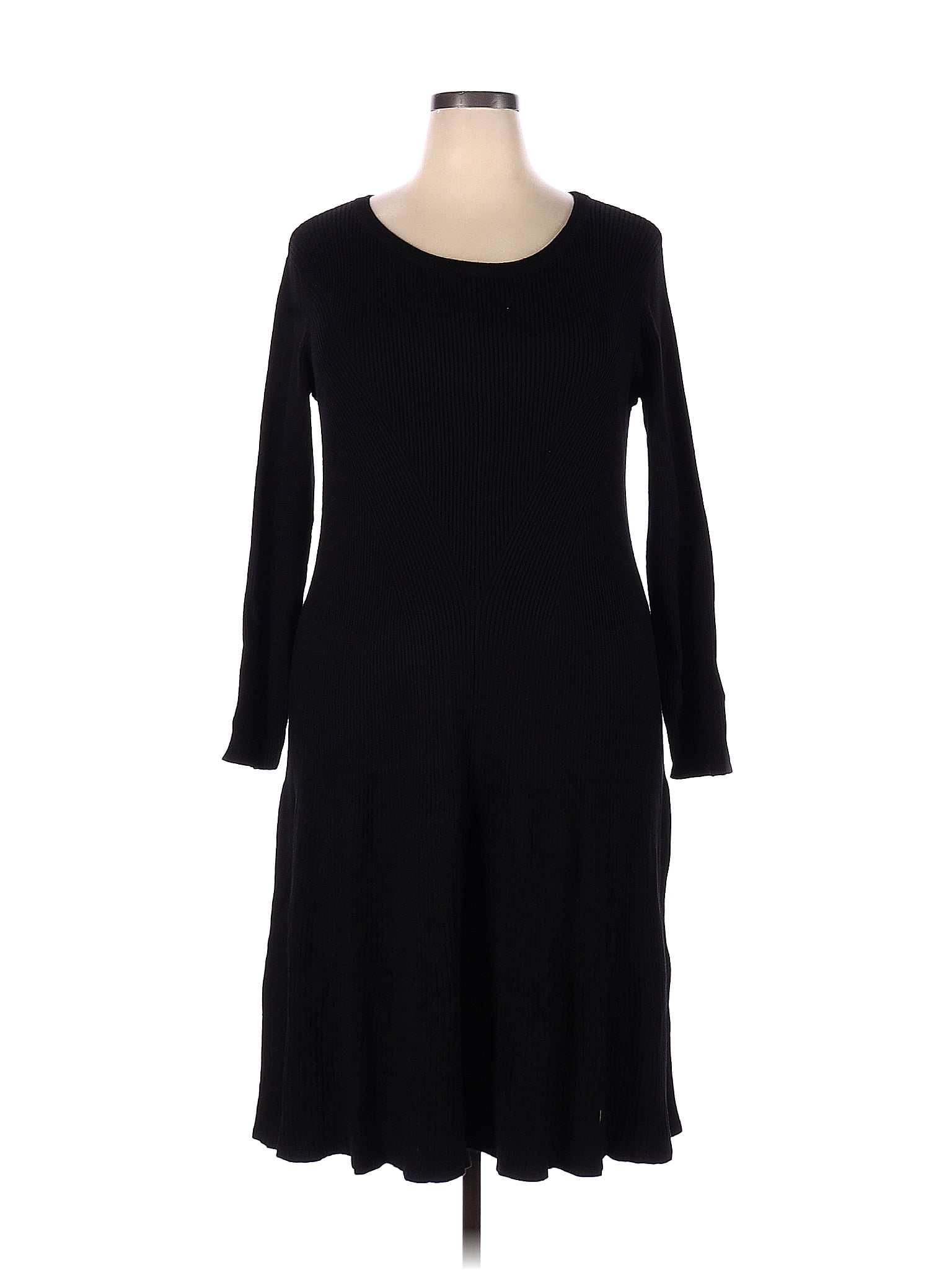 Woman Within Black Casual Dress Size 22 - 24 (Plus) - 68% off | thredUP