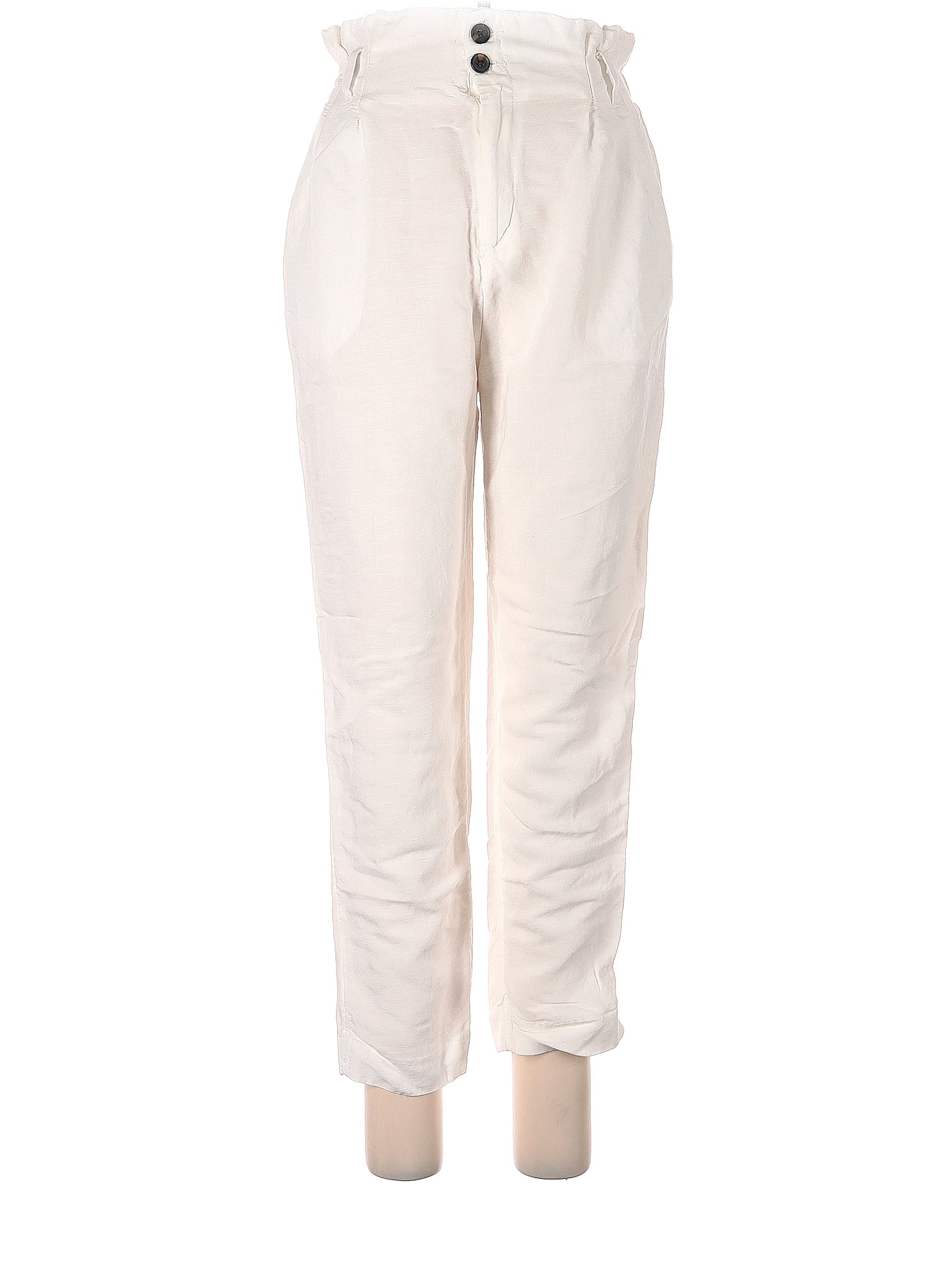 Fashion Nova White Linen Pants Size 6 59 off thredUP