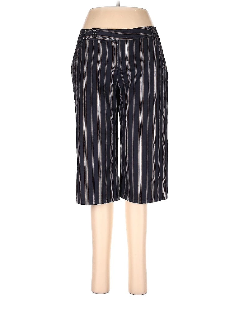 Xhilaration Stripes Blue Black Casual Pants Size 7 - photo 1
