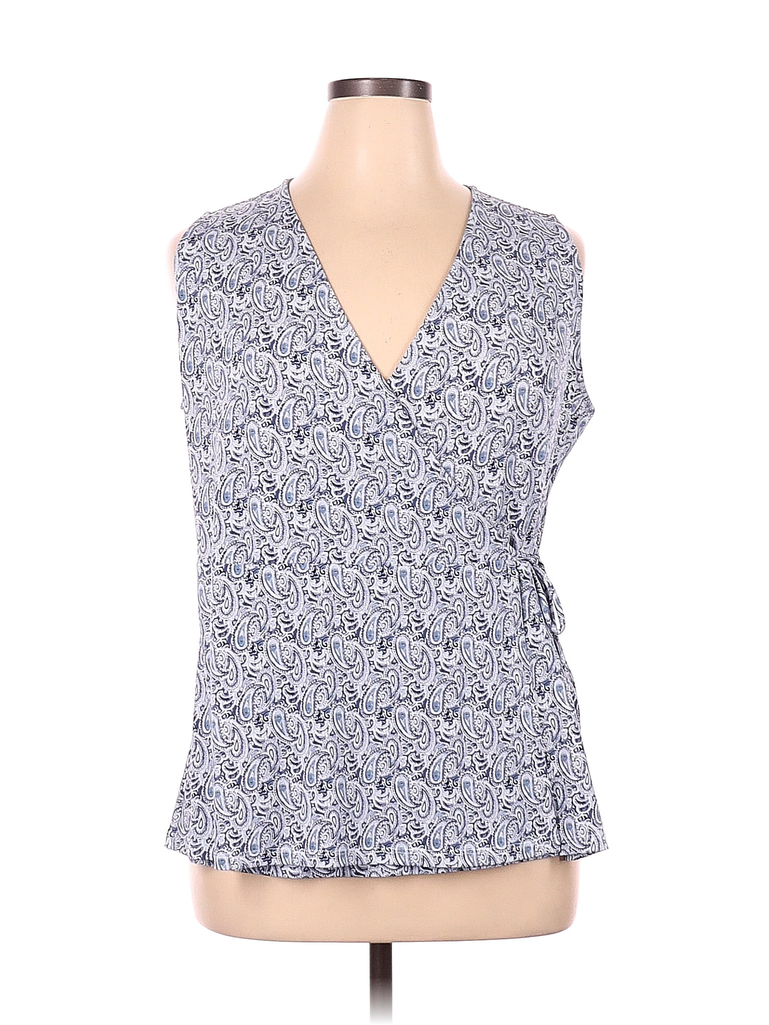 Charter Club Blue Sleeveless Blouse Size XL - 70% off | ThredUp