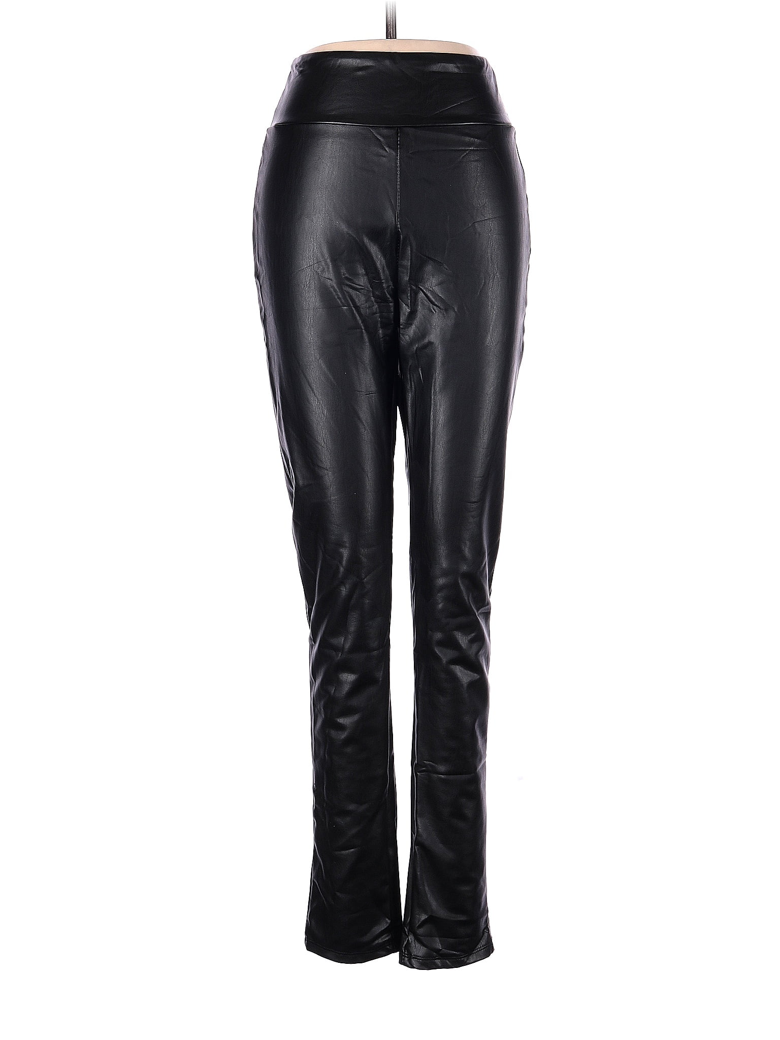 Assorted Brands Black Faux Leather Pants Size M 75 off thredUP