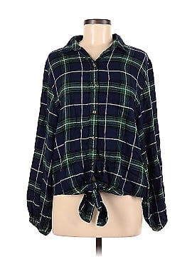 American Eagle Outfitters Long Sleeve Button-Down Shirt (view 1)