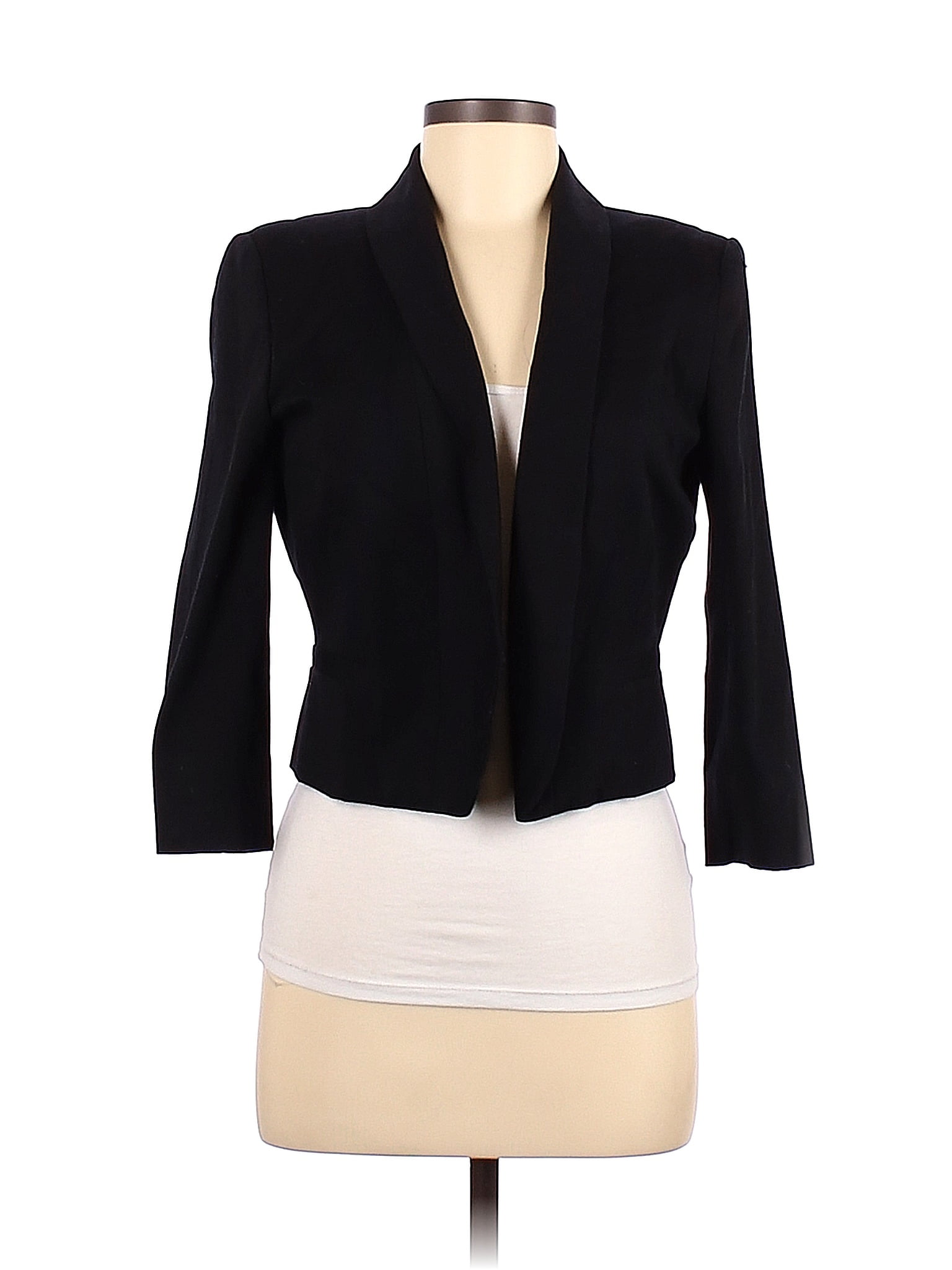 Tahari by ASL Solid Black Blazer Size 8 - 84% off | thredUP