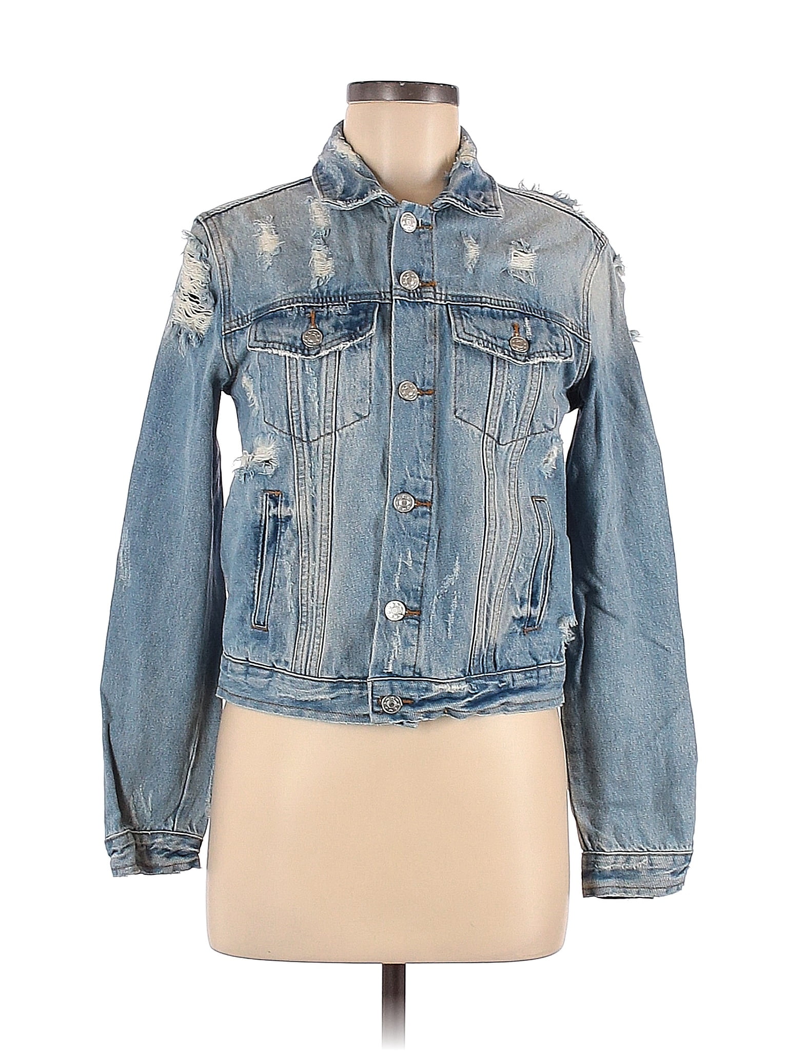 Mustard Seed 100% Cotton Blue Denim Jacket Size S - 72% off | ThredUp