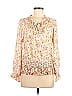 DR2 100% Rayon Ivory Long Sleeve Top Size M - photo 1