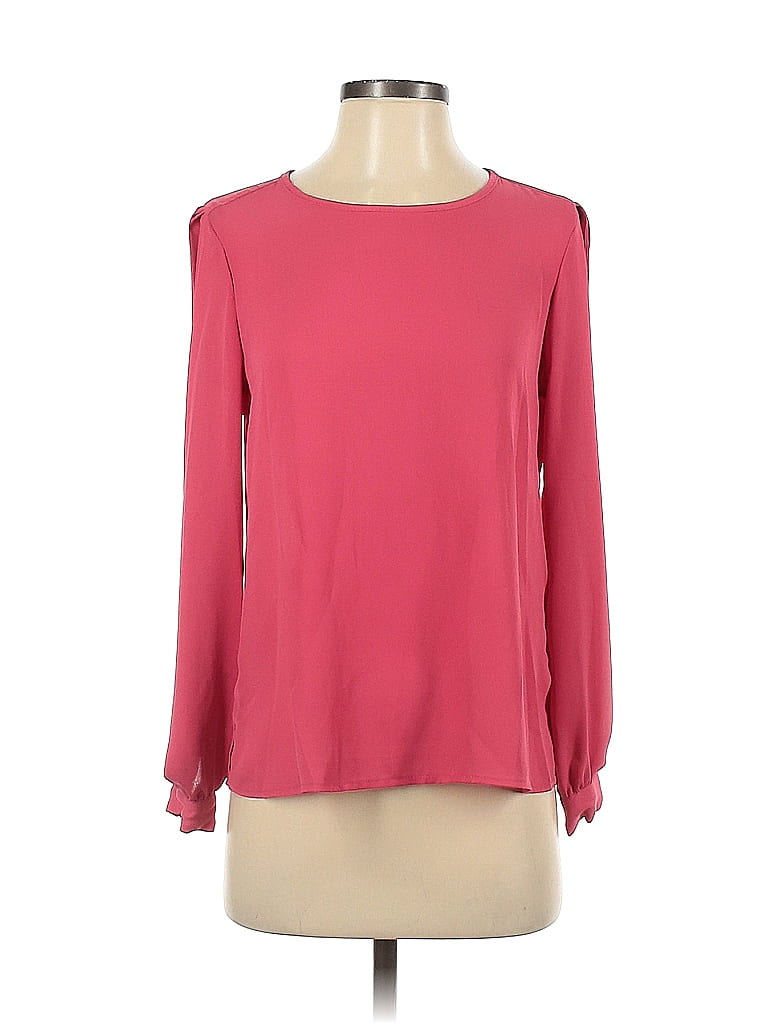 Vince Camuto 100% Polyester Pink Long Sleeve Blouse Size XS - photo 1