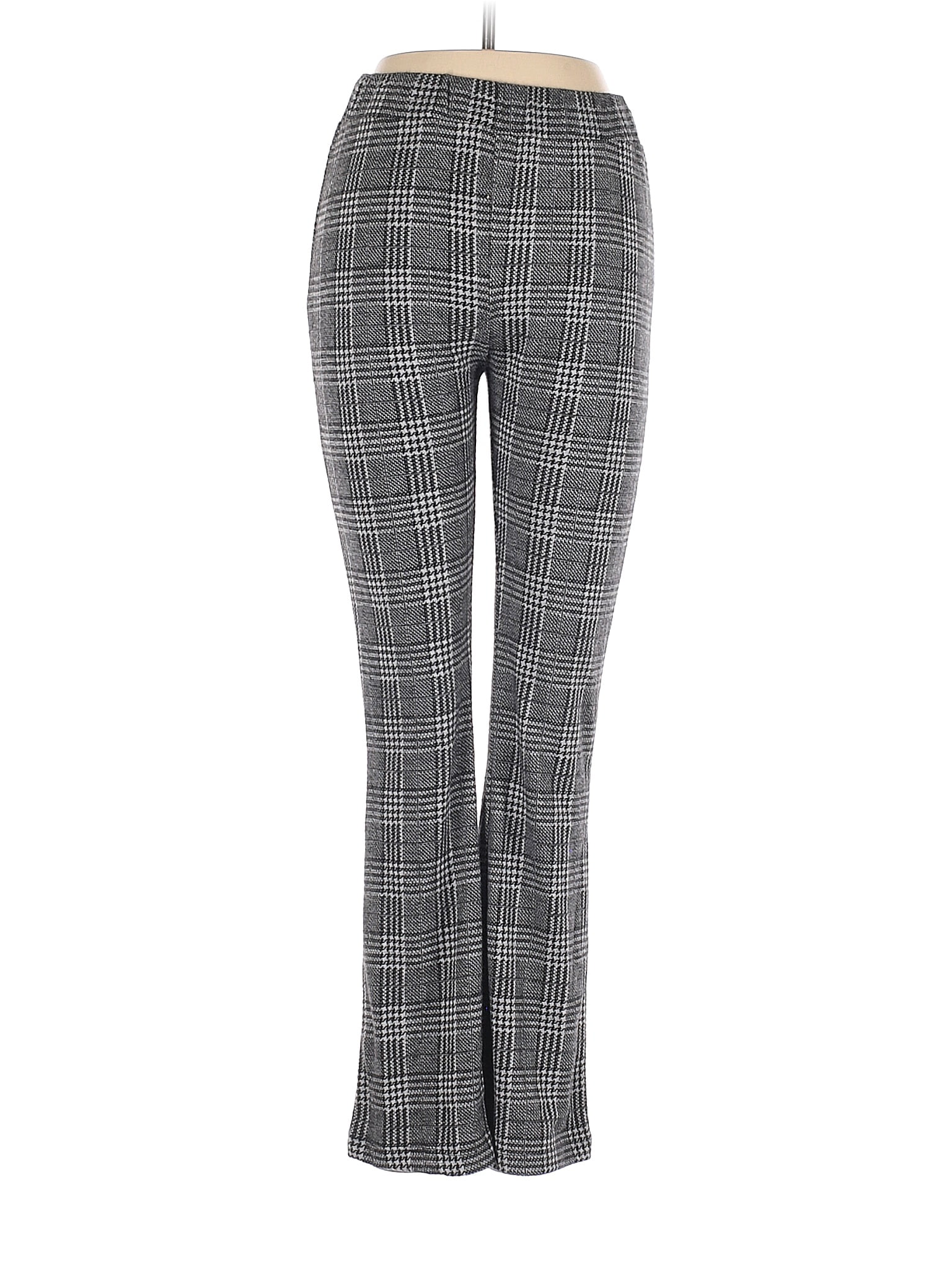 Silence and Noise Plaid Gray Casual Pants Size S - 52% off | thredUP