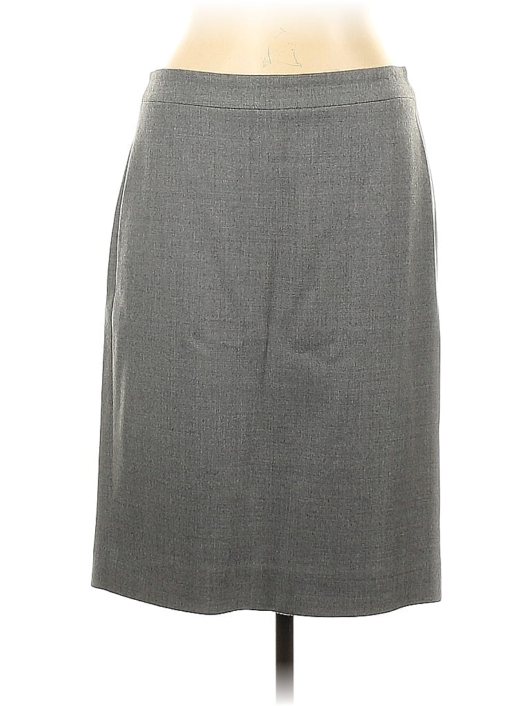 J.Crew 100% Wool Gray Wool Skirt Size 10 - 80% off | ThredUp