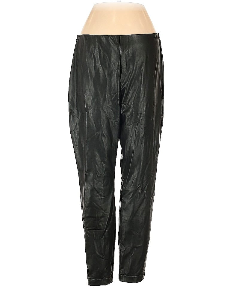 Pre-owned Banana Republic Factory Store Faux Leather Pants In Black