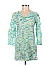 Key West 100% Cotton Teal Green 3/4 Sleeve Blouse Size XS - photo 1