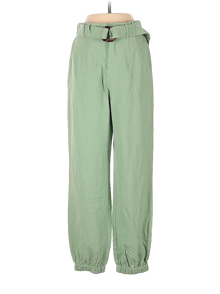 Entro 100% Cotton Solid Green Casual Pants Size S - 54% off | thredUP