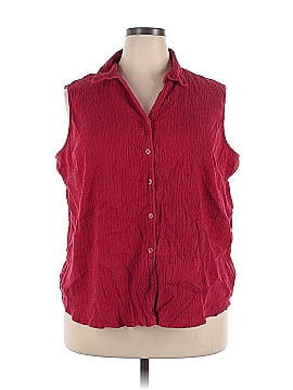 St. John's Bay Sleeveless Button-Down Shirt (view 1)
