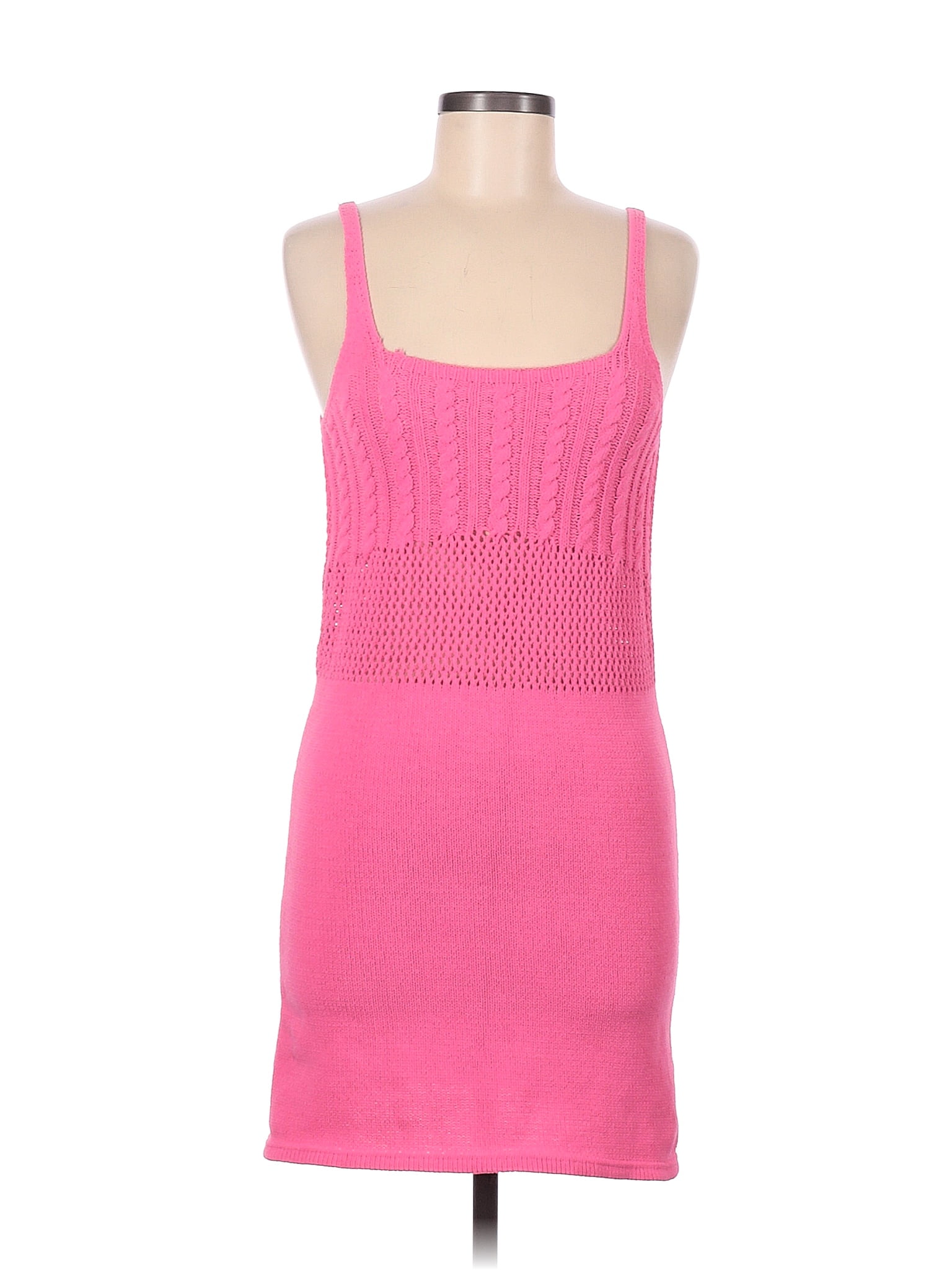 zara-color-block-solid-pink-casual-dress-size-m-71-off-thredup
