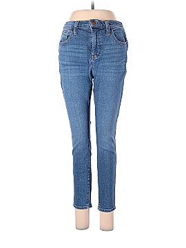 Madewell Petite 10" High-Rise Skinny Crop Jeans in Bradfield Wash (view 1)