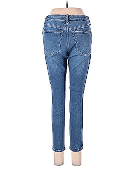 Madewell Petite 10" High-Rise Skinny Crop Jeans in Bradfield Wash (view 2)