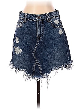 7 For All Mankind Denim Skirt (view 1)