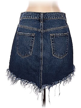 7 For All Mankind Denim Skirt (view 2)